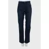 Straight-leg jeans in dark blue