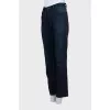 Straight-leg jeans in dark blue
