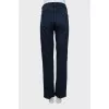 Straight-leg jeans in dark blue