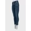 Blue high-waisted skinny jeans