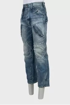 Men's blue jeans relaxed fit