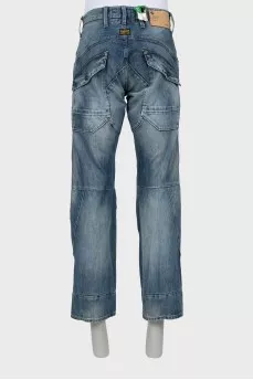 Men's blue jeans relaxed fit