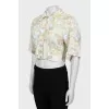 Floral cropped blouse