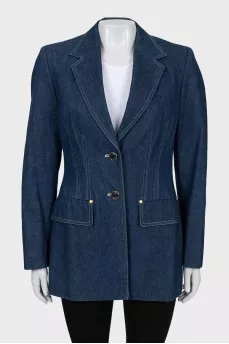 Long denim jacket
