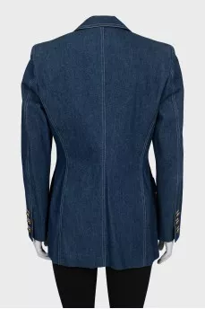 Long denim jacket
