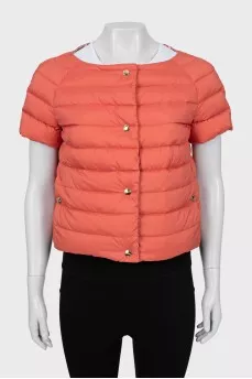 Reversible cropped vest
