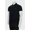Men's black polo shirt