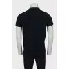Men's black polo shirt