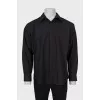 Men's black fitted shirt
