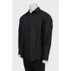 Men's black fitted shirt