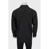 Men's black fitted shirt