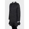 Quilted black jacket with skirt