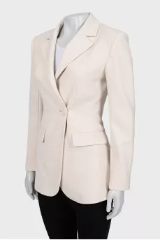 Fitted button down jacket