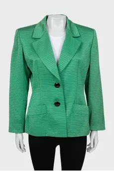 Green fitted jacket