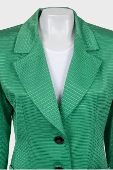 Green fitted jacket