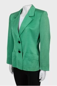 Green fitted jacket