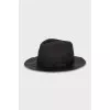 Wool and leather hat