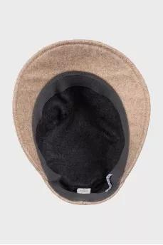 Beige wool hat