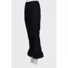 Wool flared trousers