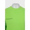 Green sweatshirt with text print