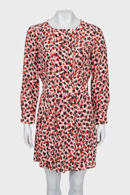 Fitted silk dress