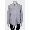 Striped shirt in signature print