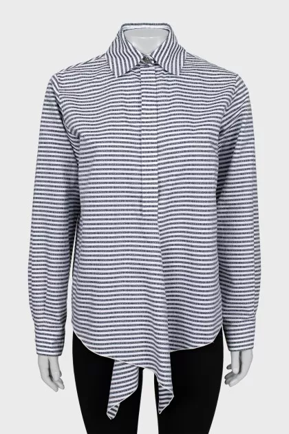 Striped shirt in signature print