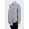 Striped shirt in signature print