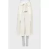 Knitted culottes with slits