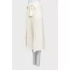 Knitted culottes with slits