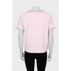 Striped T-shirt with signature print