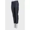Tapered trousers with turn-ups