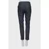 Tapered trousers with turn-ups