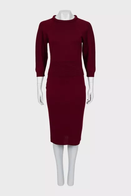 Wool suit jumper and skirt