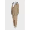 Corduroy brown suit with trousers