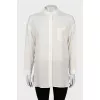 Oversized silk blouse