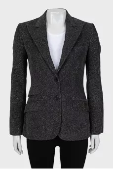 Ribbed fitted jacket