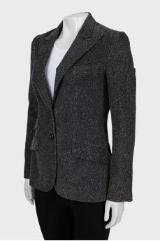 Ribbed fitted jacket