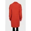 Wool cardigan with belt