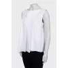 White asymmetrical T-shirt