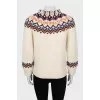 Knitted wool and alpaca sweater