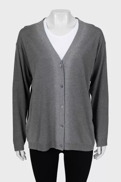 Cardigan in gradient print