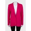 Pink straight fit jacket