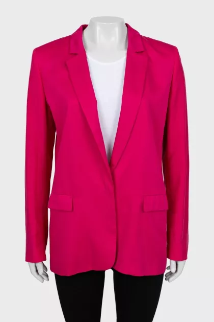 Pink straight fit jacket