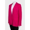 Pink straight fit jacket