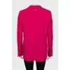 Pink straight fit jacket