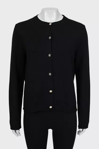 Straight-fit cashmere cardigan