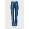 Straight-leg jeans with branded logo