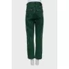 Straight-leg high-waist jeans