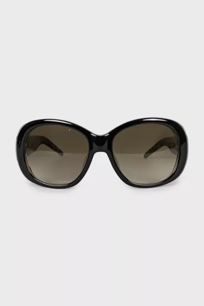Oval print sunglasses